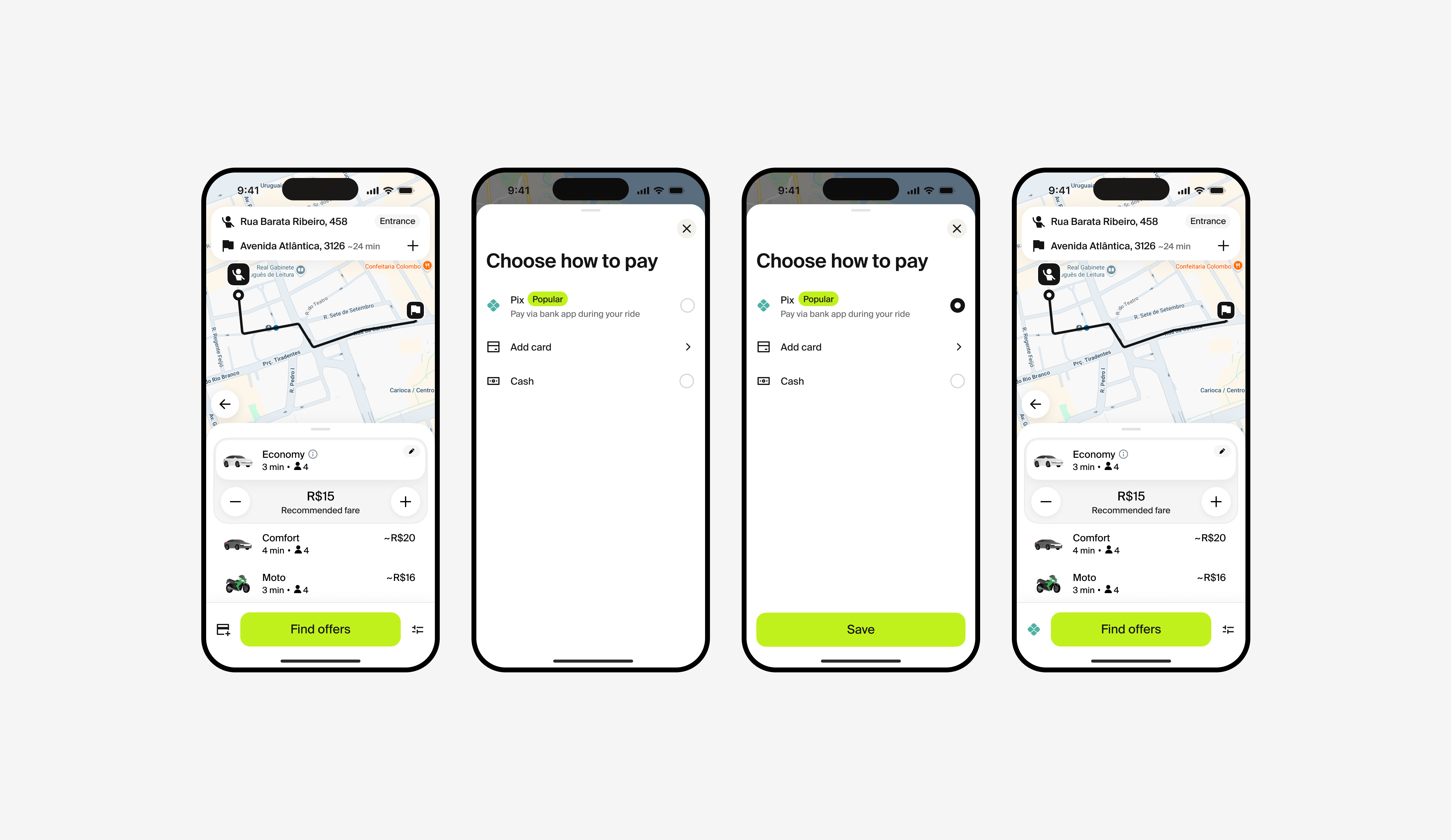 Payment activation and selection